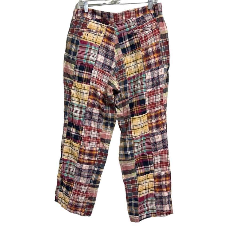J. Crew Multicolor Patchwork Plaid Chinos